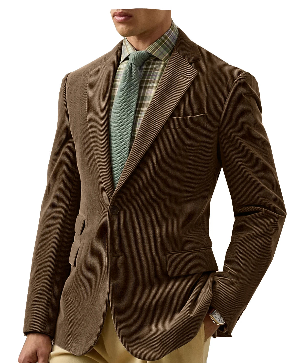 Vintage Corduroy Tailored Blazer