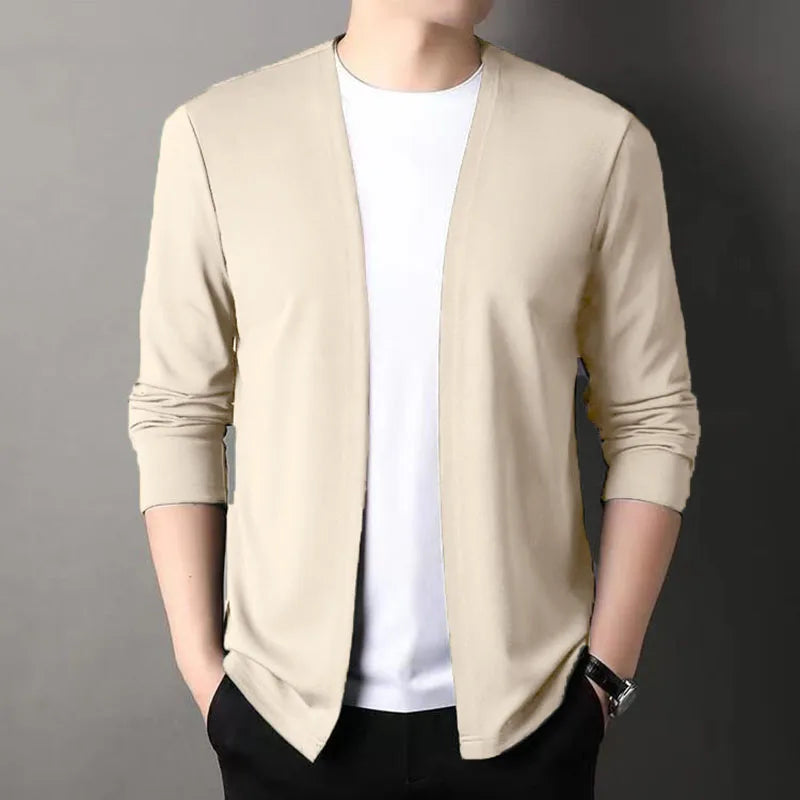 Open-Front Slim Fit Cardigan