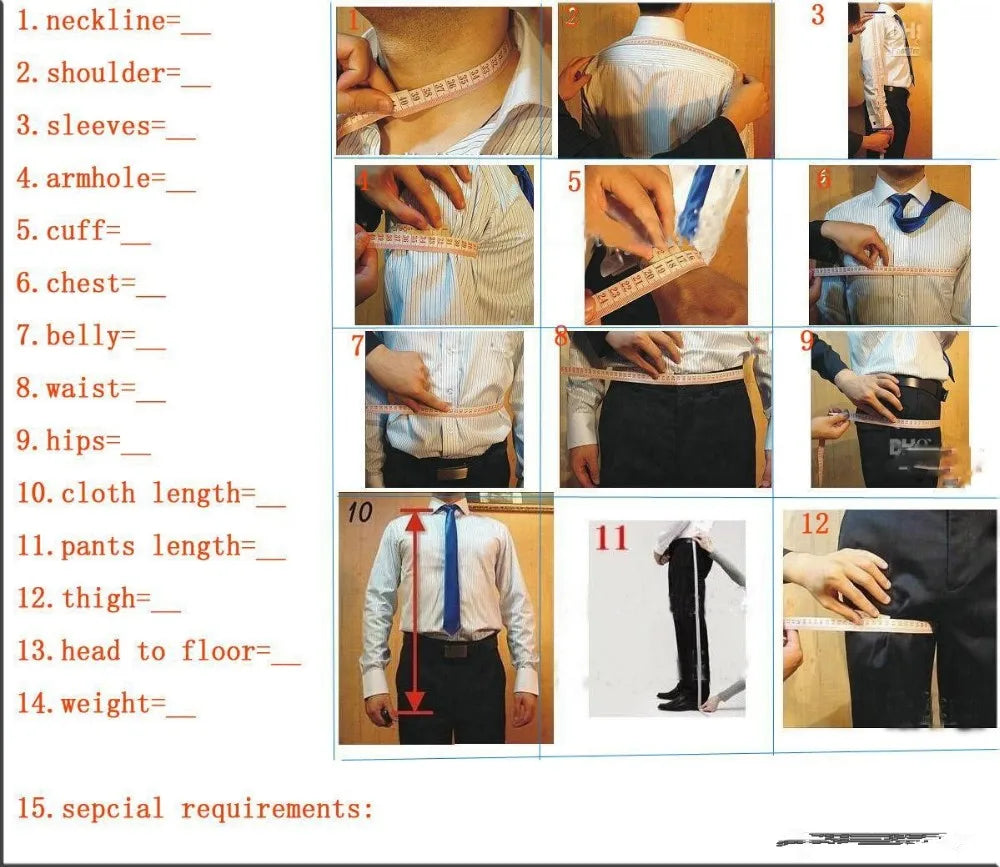 Slim Fit Double Breasted Wedding Suit Set
