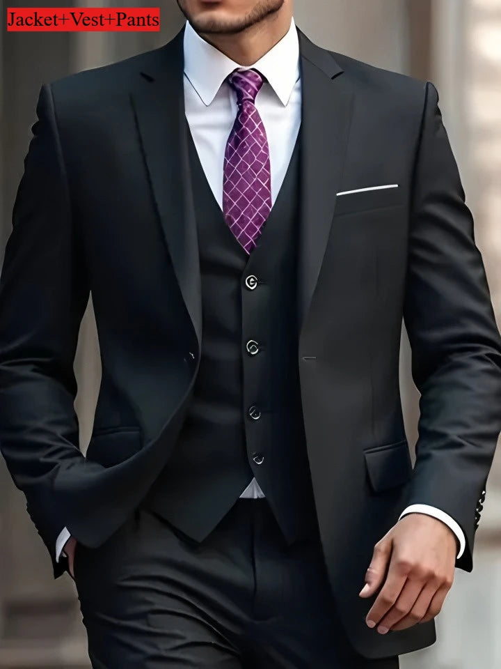 Slim Fit Black Tuxedo Suit Set