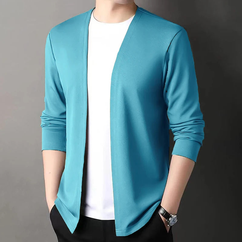 Open-Front Slim Fit Cardigan