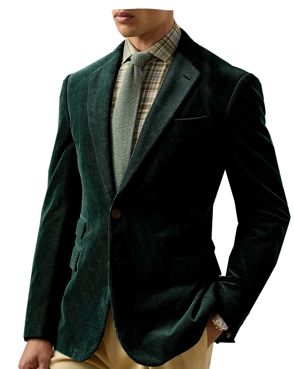 Vintage Corduroy Tailored Blazer