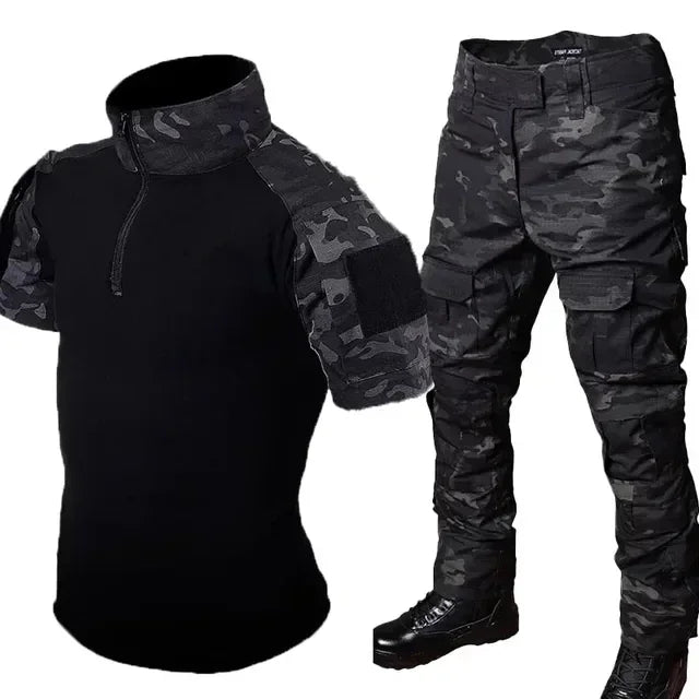 Tactical Combat Camo Training Suit Set