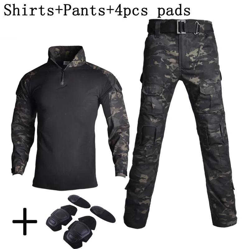 Tactical Combat Camo Training Suit Set