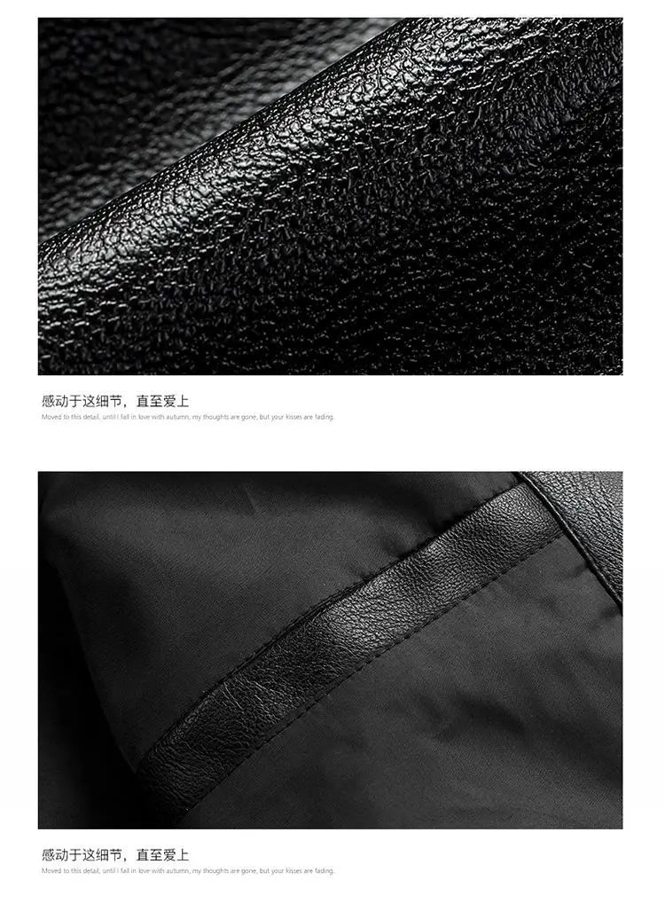 Lapel Sheepskin Leather Jacket