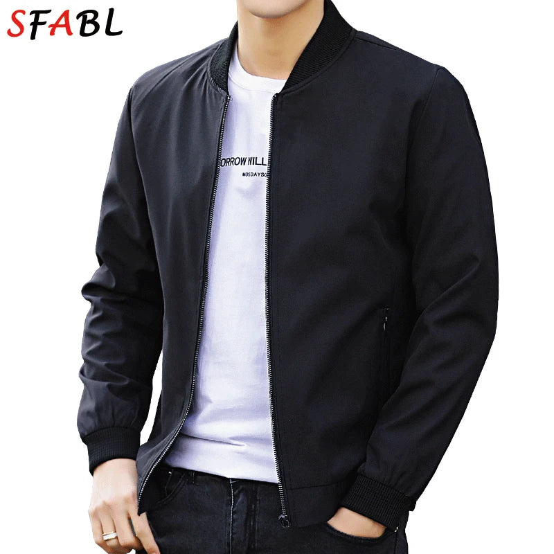 Classic Lapel Casual Zip Jacket