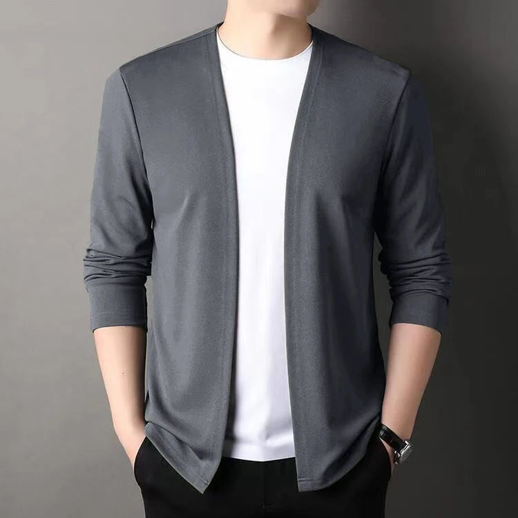 Open-Front Slim Fit Cardigan
