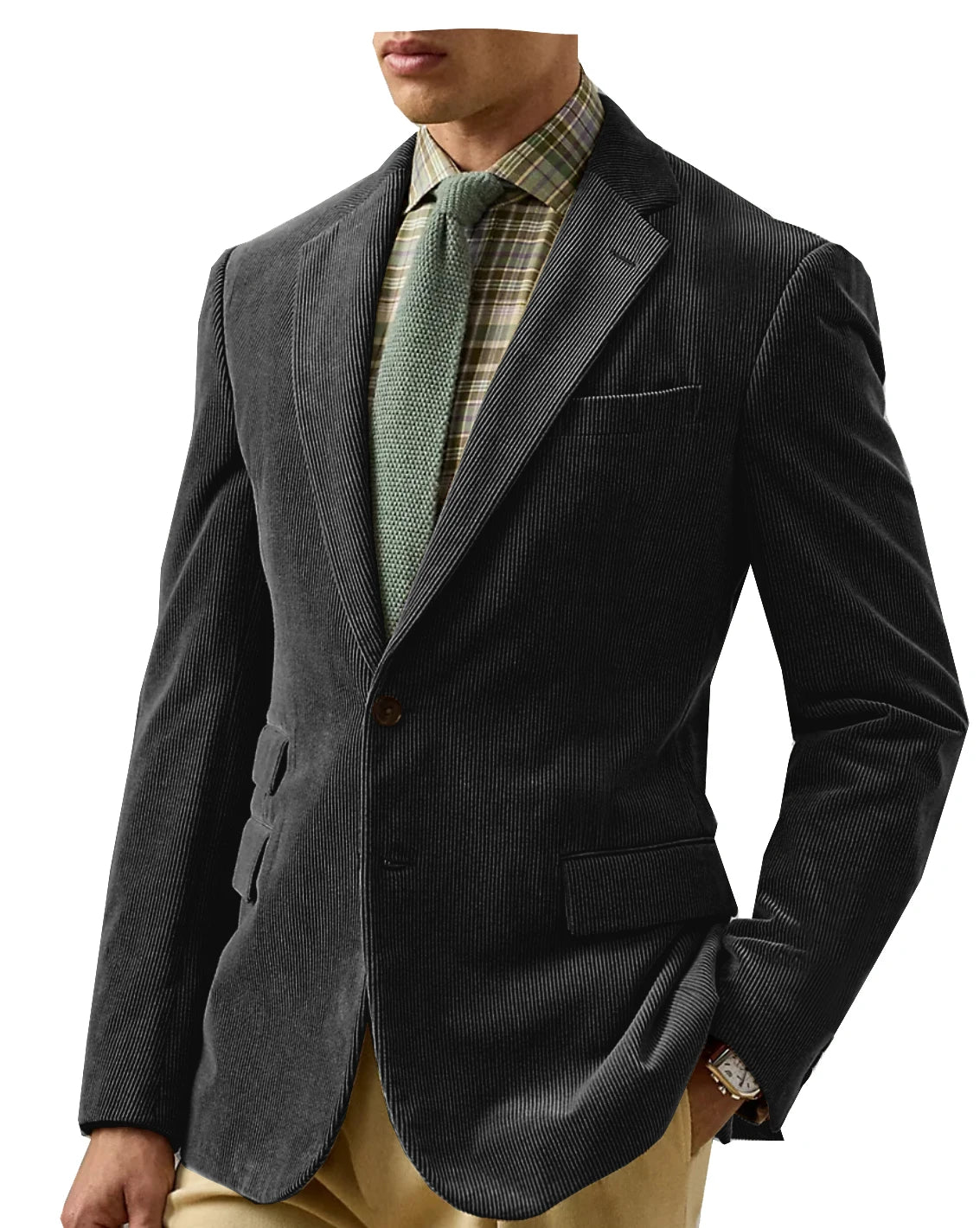 Vintage Corduroy Tailored Blazer