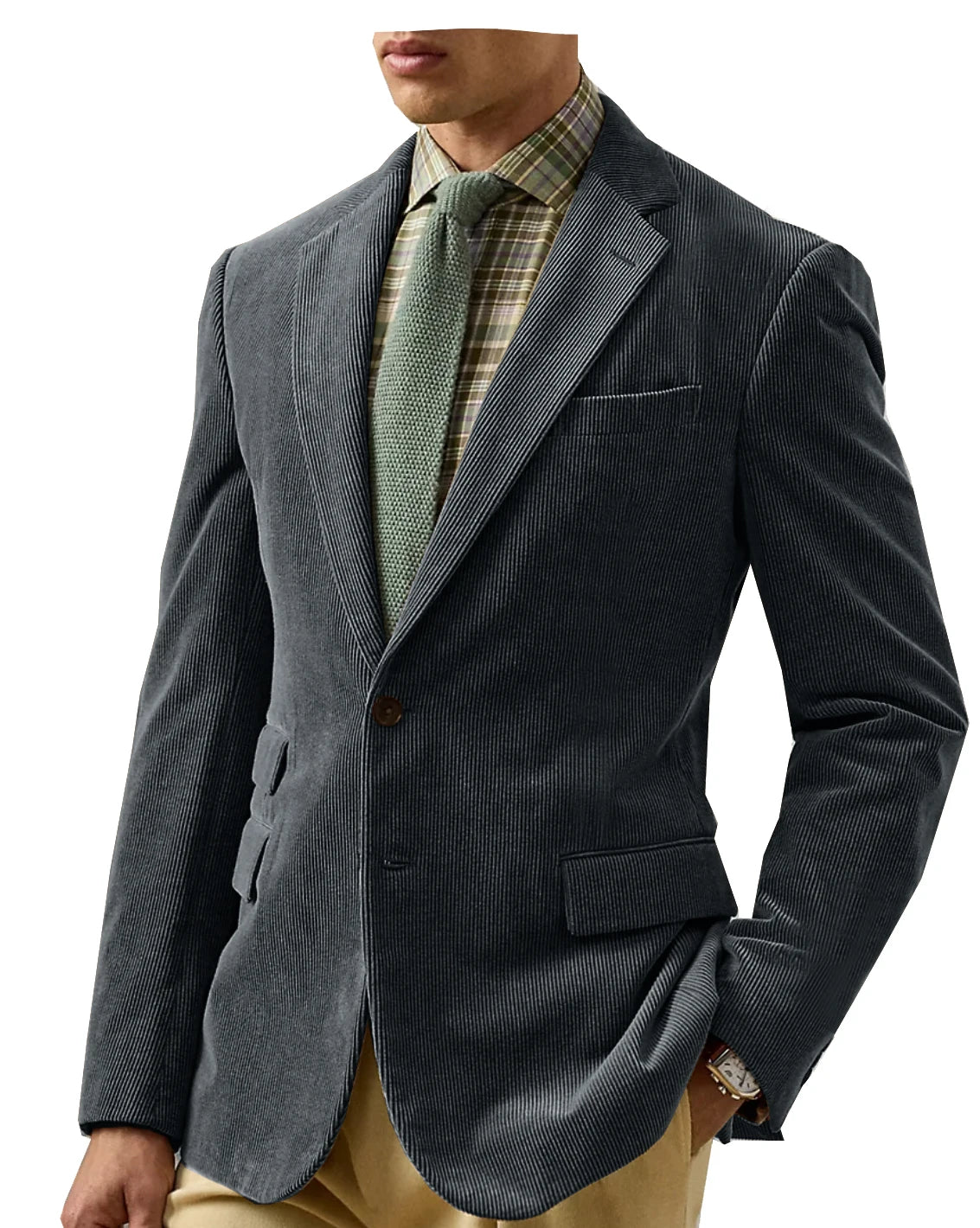 Vintage Corduroy Tailored Blazer