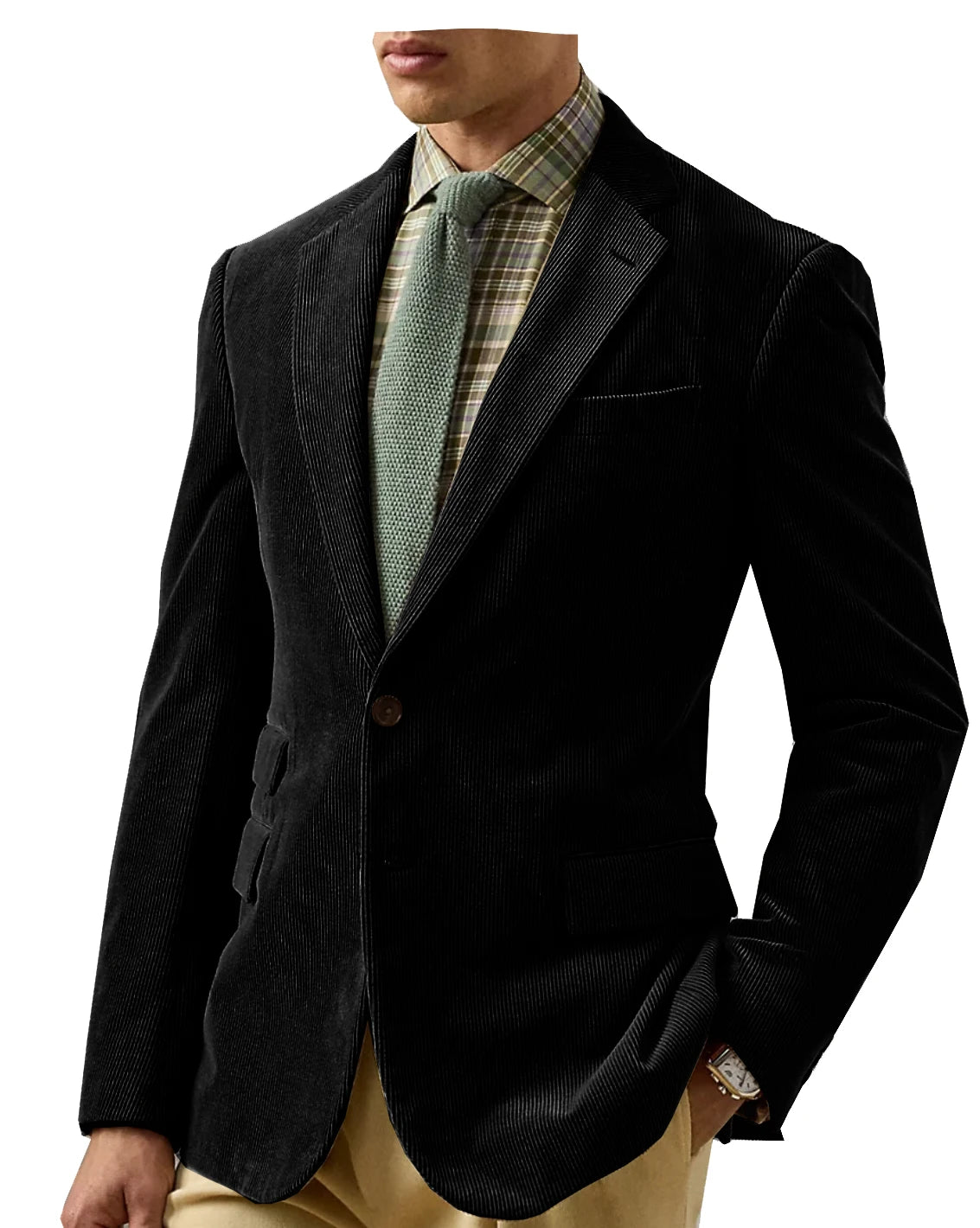 Vintage Corduroy Tailored Blazer