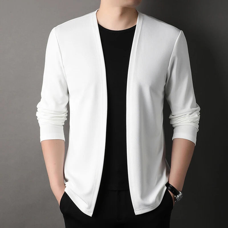Open-Front Slim Fit Cardigan