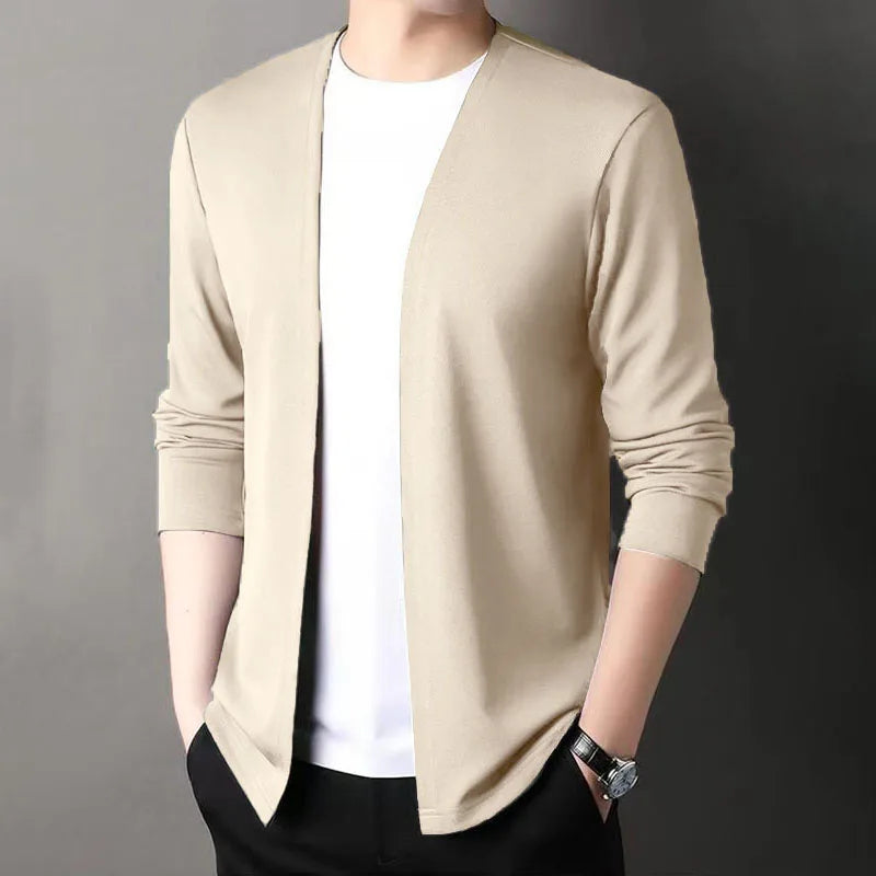 Open-Front Slim Fit Cardigan