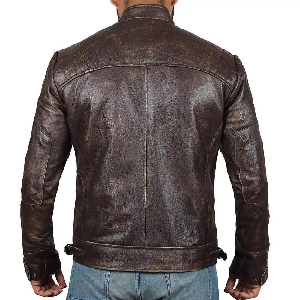 Oversized Motorcycle Leather Jacket