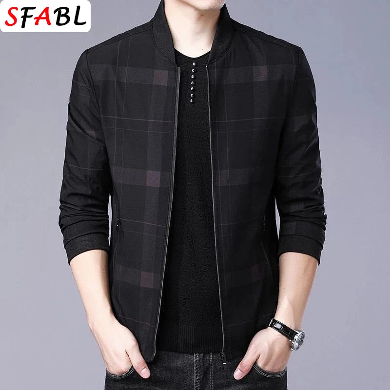 Classic Lapel Casual Zip Jacket
