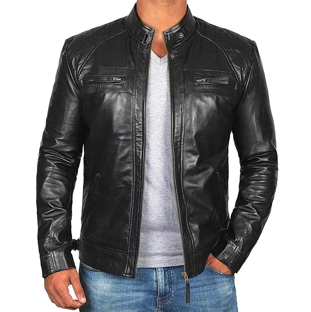 Oversized Motorcycle Leather Jacket