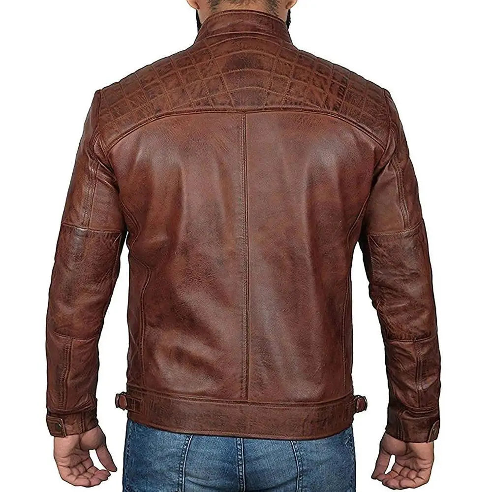 Oversized Motorcycle Leather Jacket