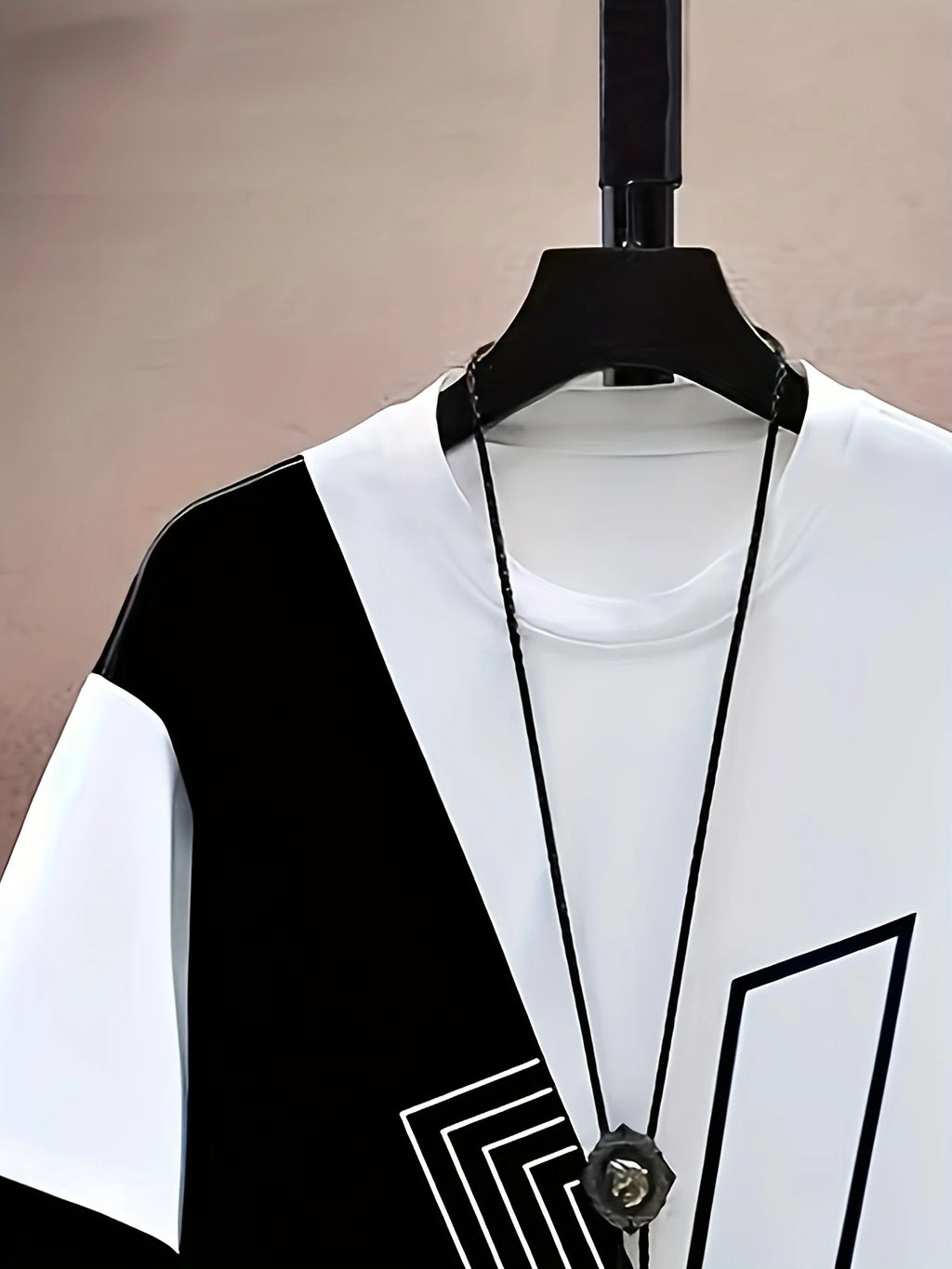 3D Letter Print Lightweight Two-Piece Set