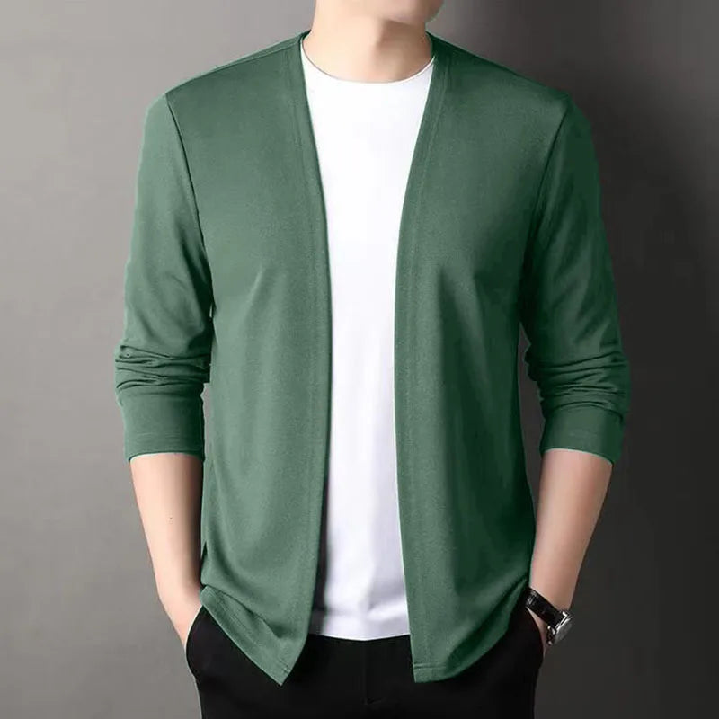 Open-Front Slim Fit Cardigan