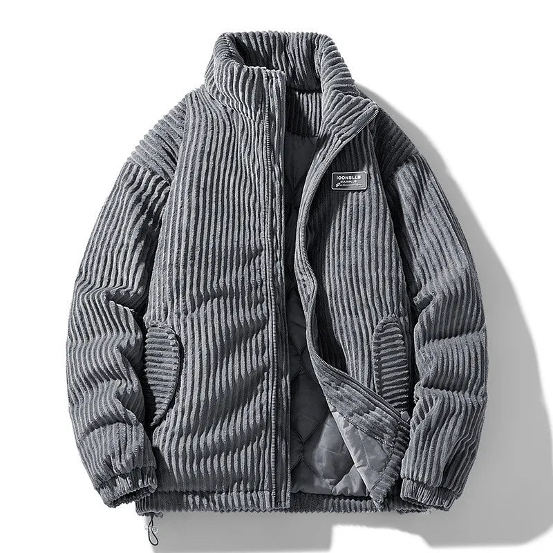 Corduroy Hooded Down Cotton Parka