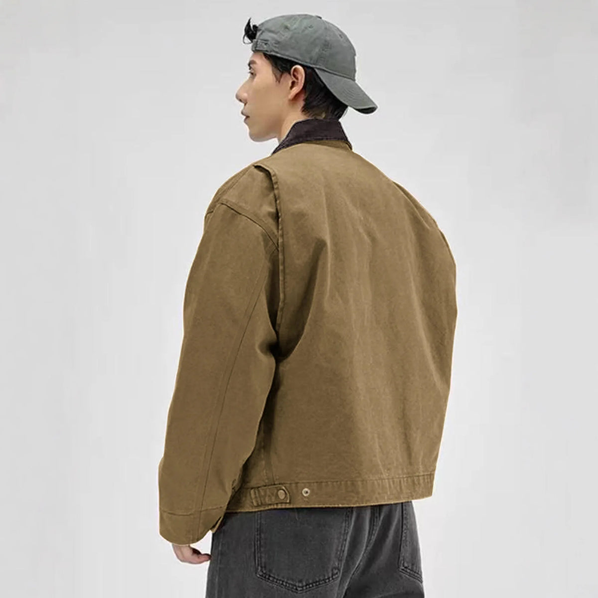Washed Detroit Workwear Zip Jacket