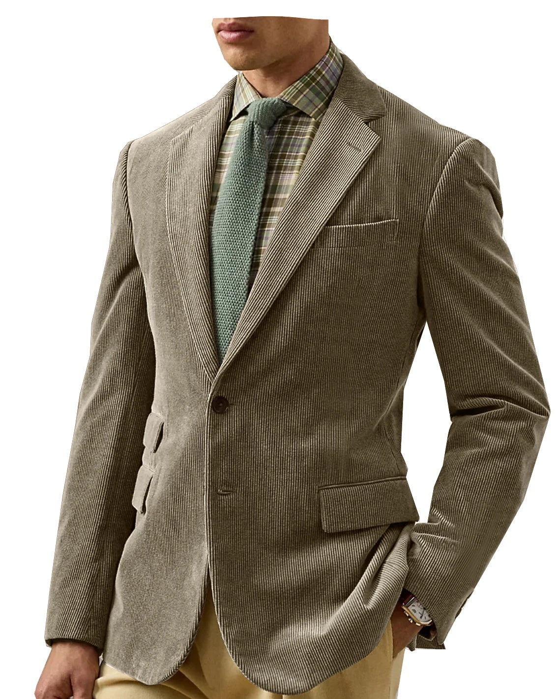Vintage Corduroy Tailored Blazer