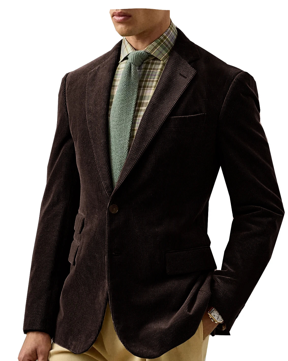 Vintage Corduroy Tailored Blazer