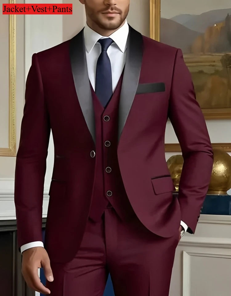 Slim Fit Black Tuxedo Suit Set