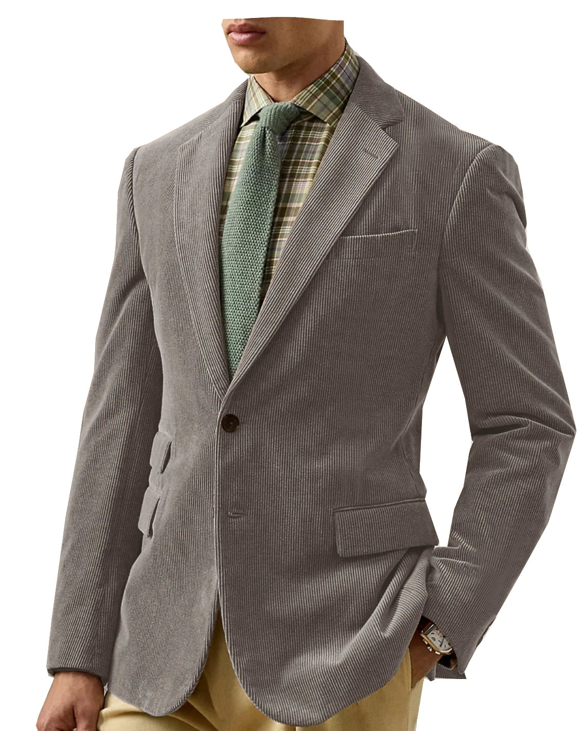 Vintage Corduroy Tailored Blazer