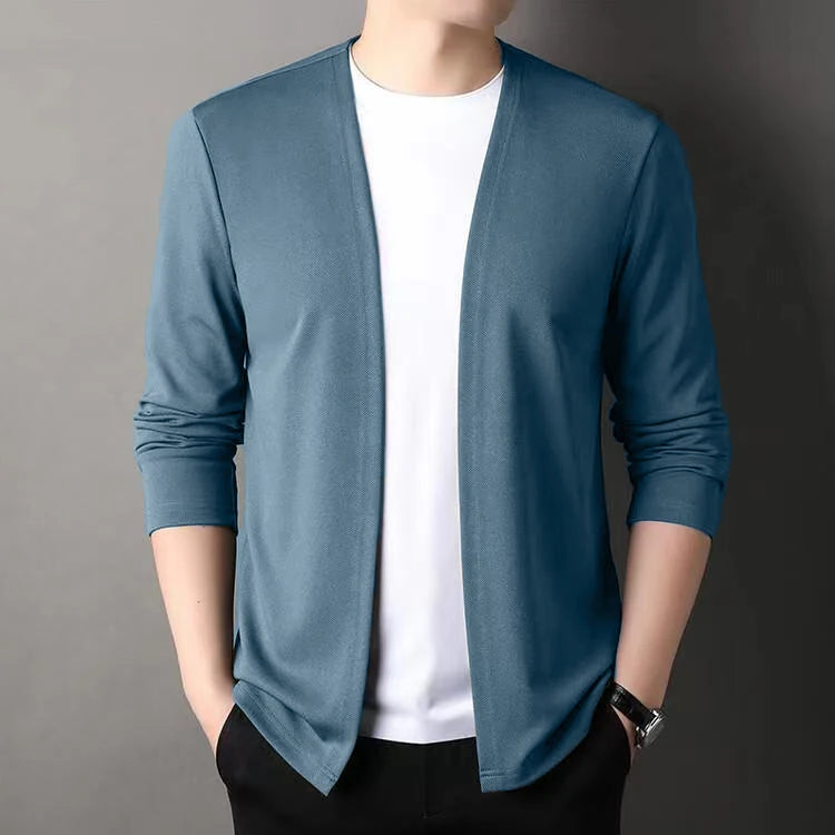 Open-Front Slim Fit Cardigan
