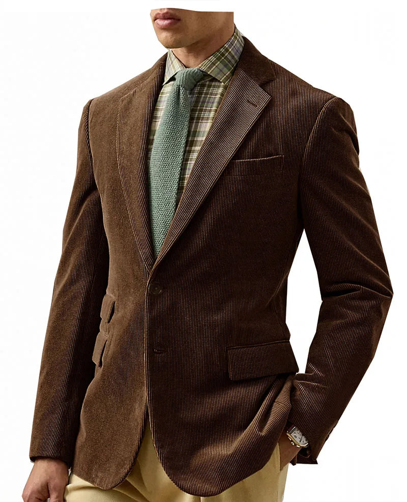 Vintage Corduroy Tailored Blazer