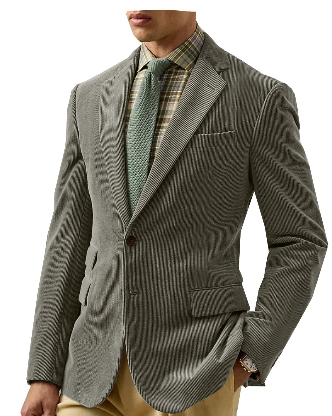 Vintage Corduroy Tailored Blazer