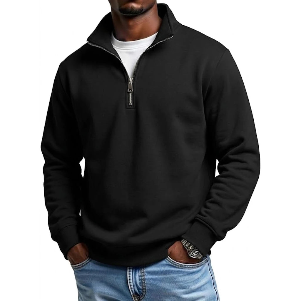 Quarter-Zip Pullover Sweatshirt