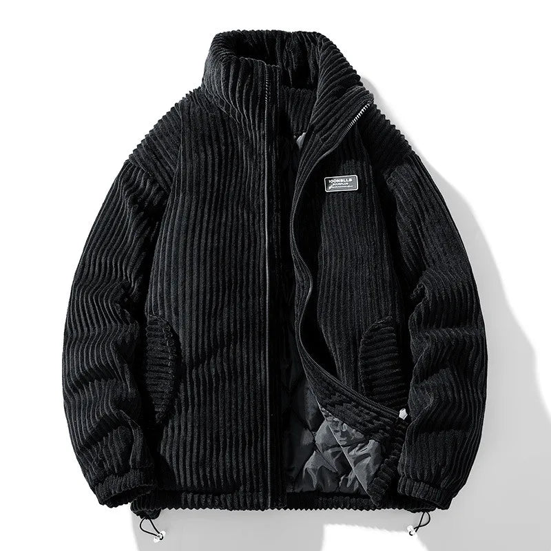 Corduroy Hooded Down Cotton Parka