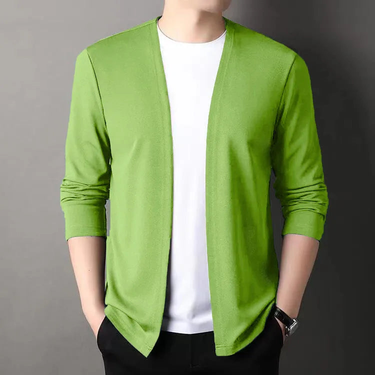 Open-Front Slim Fit Cardigan