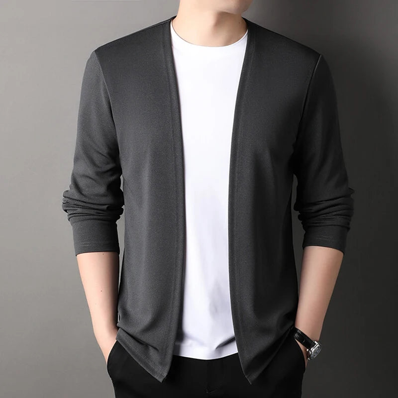 Open-Front Slim Fit Cardigan
