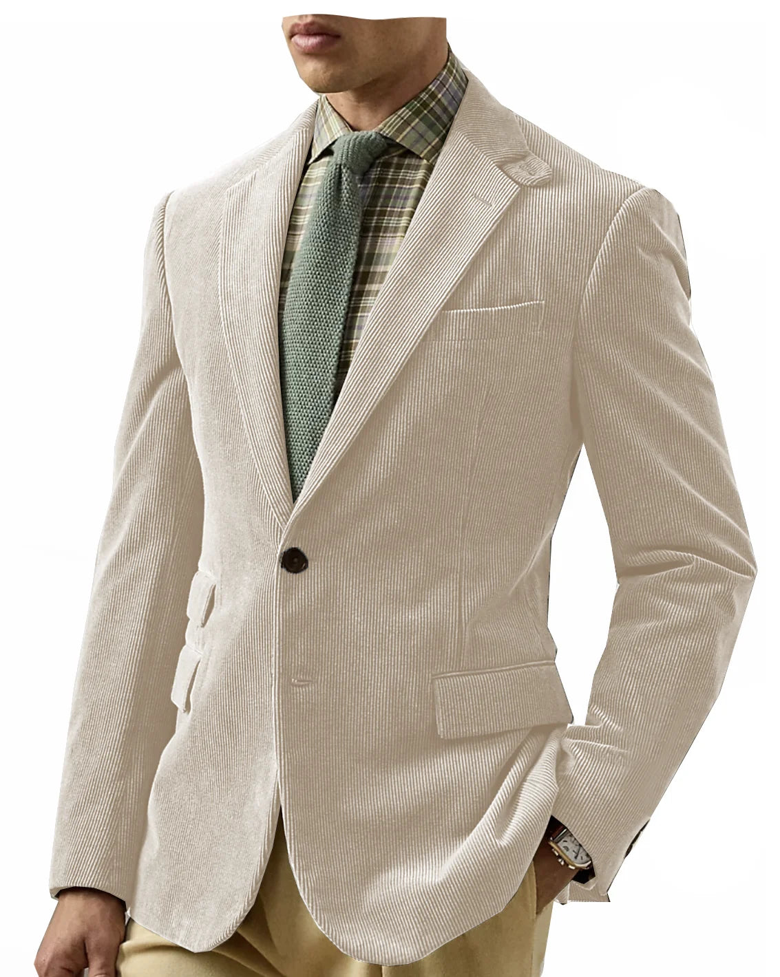 Vintage Corduroy Tailored Blazer